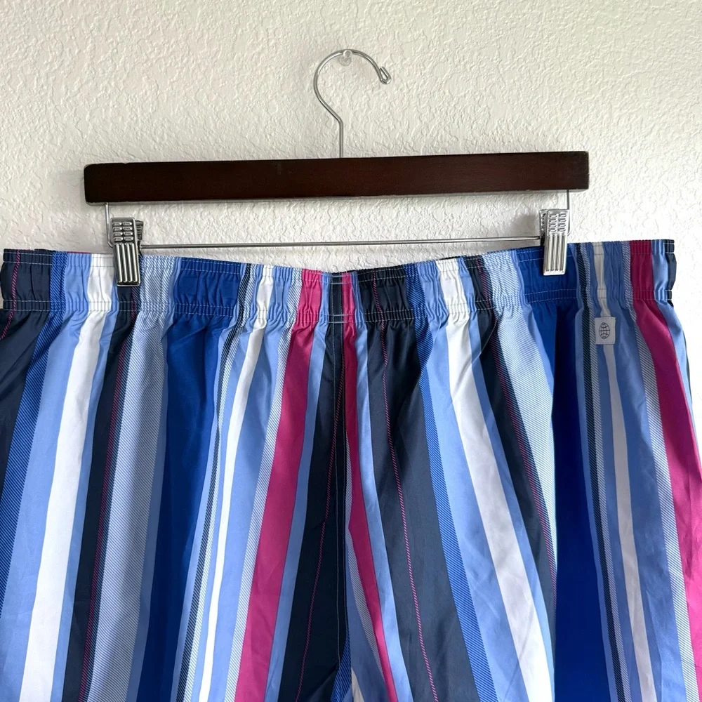 NWT Adidas Men’s Swim Trunks Shorts Blue Pink Stripe Mesh Lined Size 2XL - Picture 4 of 13